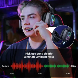 هدفون بی سیم گیمینگ اونیکوما مدل GT806 RGB